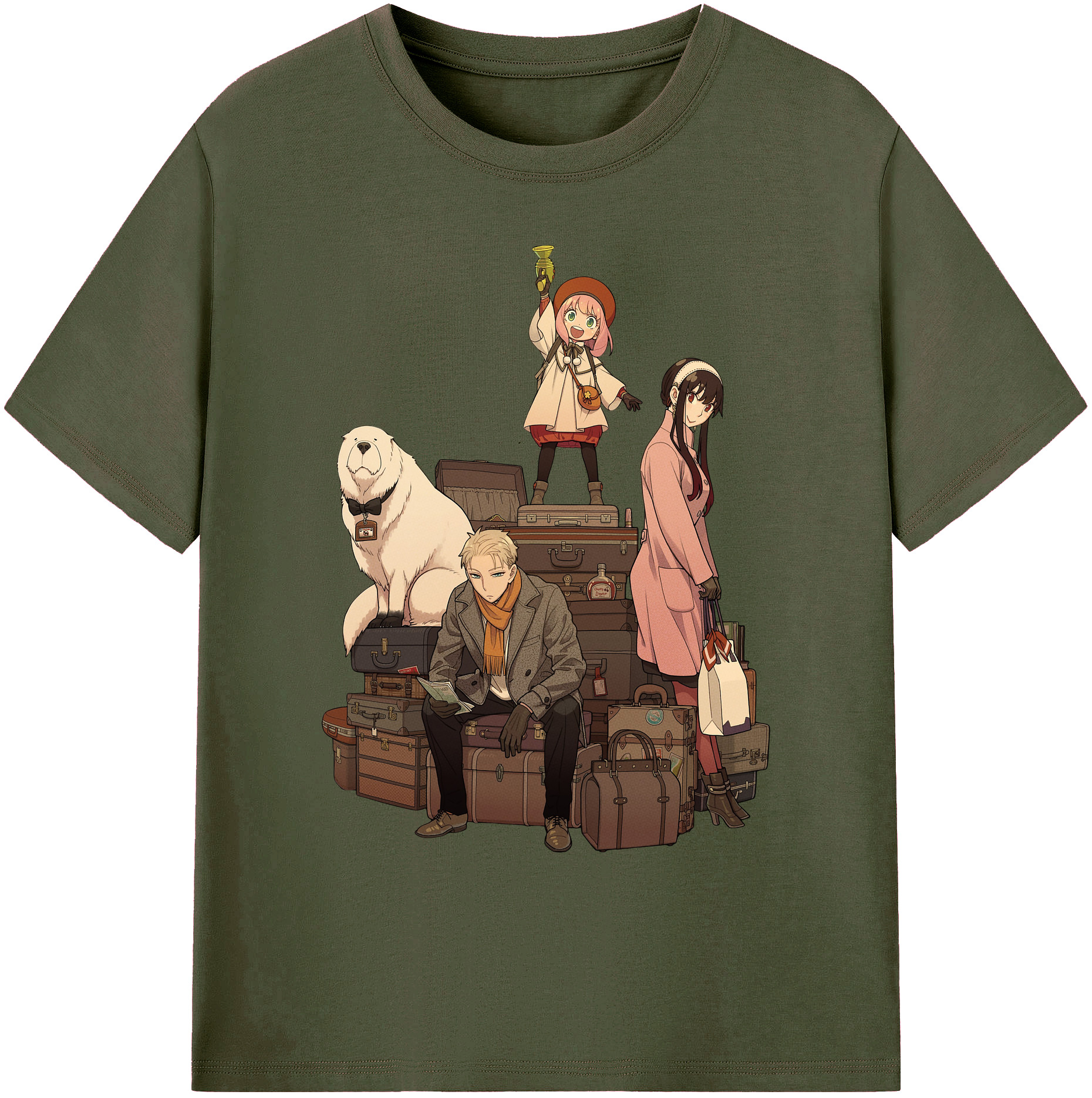 （画像用） SPY×FAMILY间谍家家酒 綿100％ メンズ半袖Tシャツ｜肌触りやわらか＆通気性